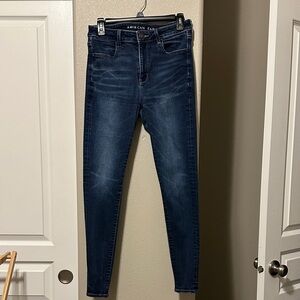 American Eagle Outfitters Women's Dark Blue Jeggings